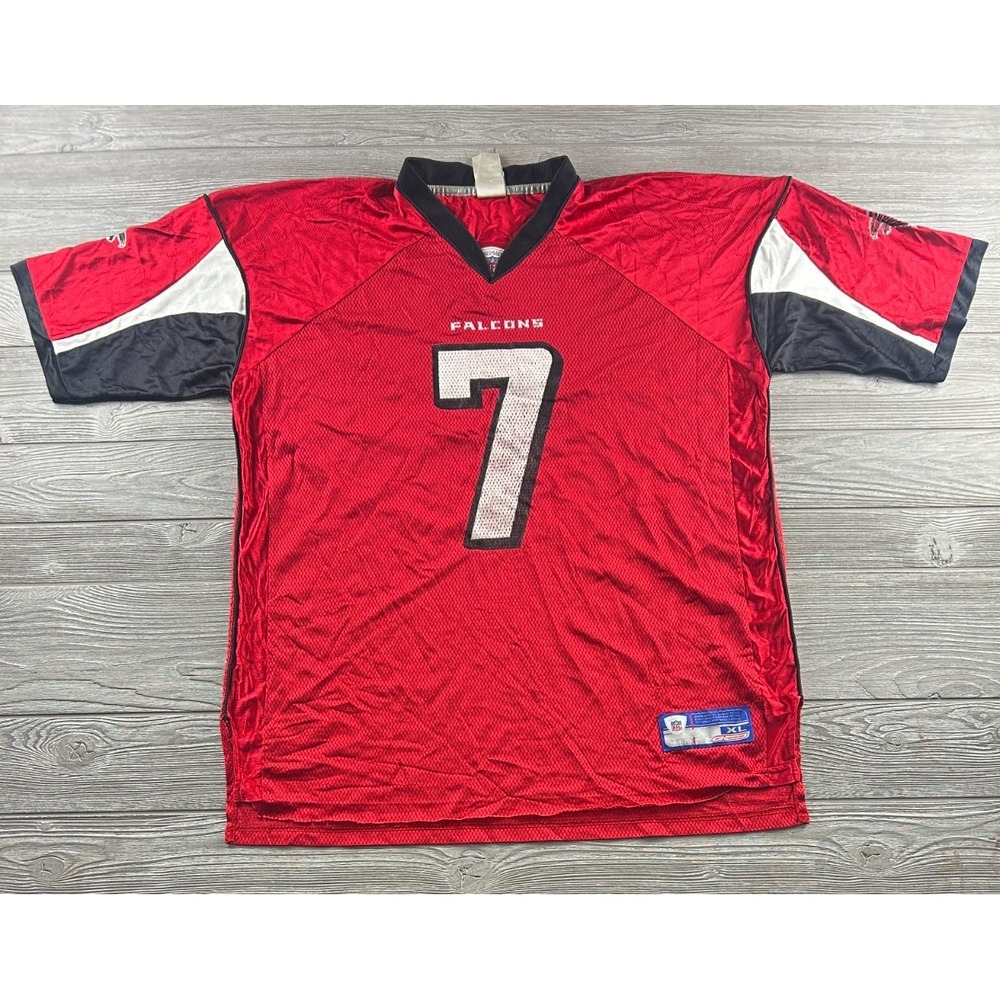 Reebok NFL Atlanta Falcons Michael Vick 7 Football Jersey Mens XL Red Black
